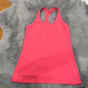 Pink racer back lululemon tank top